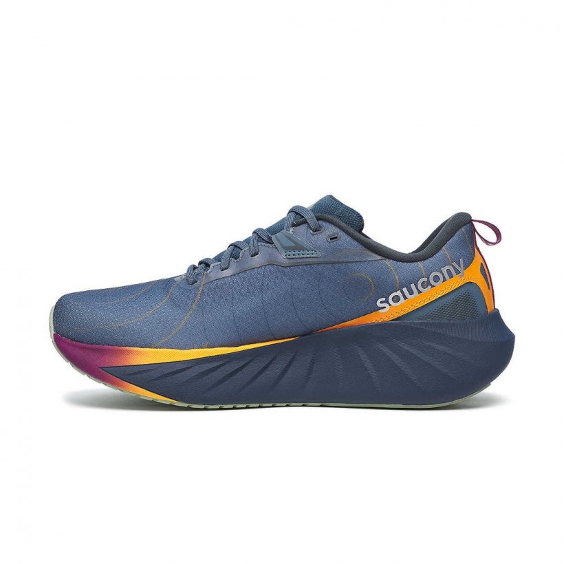 Tênis Saucony Triumph 22 GTX Azul Laranja SS25