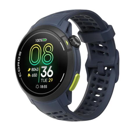 Coros Pace Pro GPS Silikon Uhr Blau