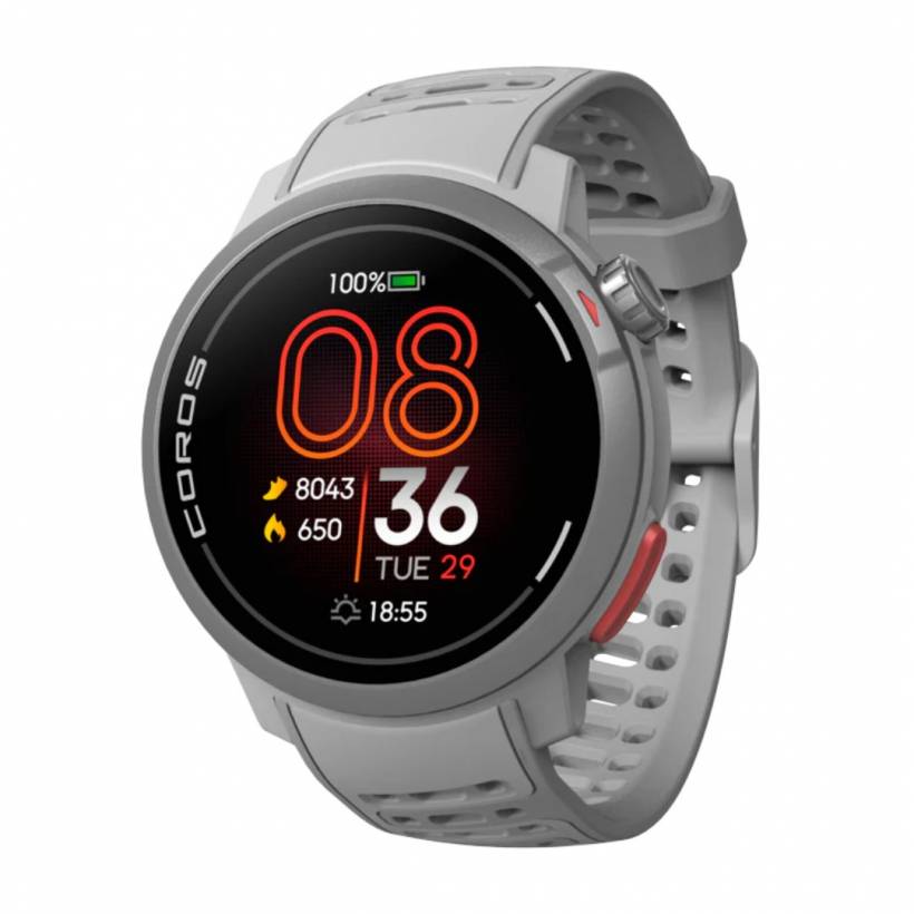 Coros Pace Pro GPS Siliconen Horloge Grijs