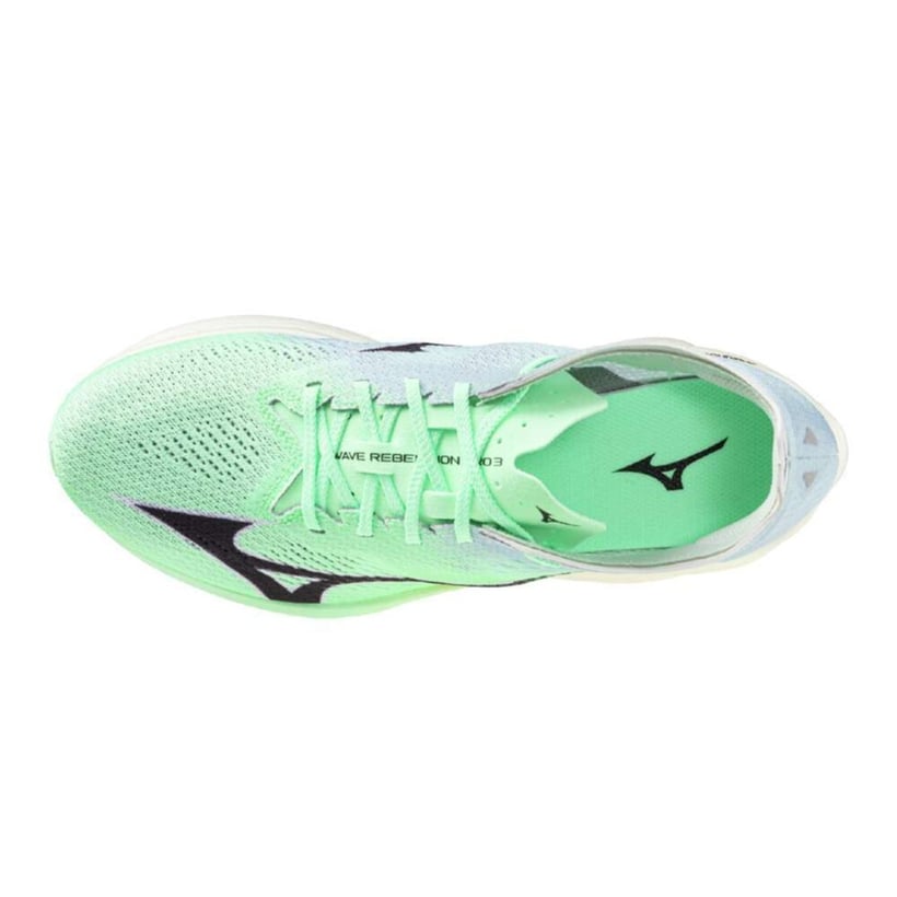 Mizuno Wave Rebellion Pro 3 Green Running Shoes | Maximum Speed