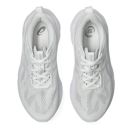 Chaussures de course Asics Novablast 5 Blanc Gris SS25 Femme
