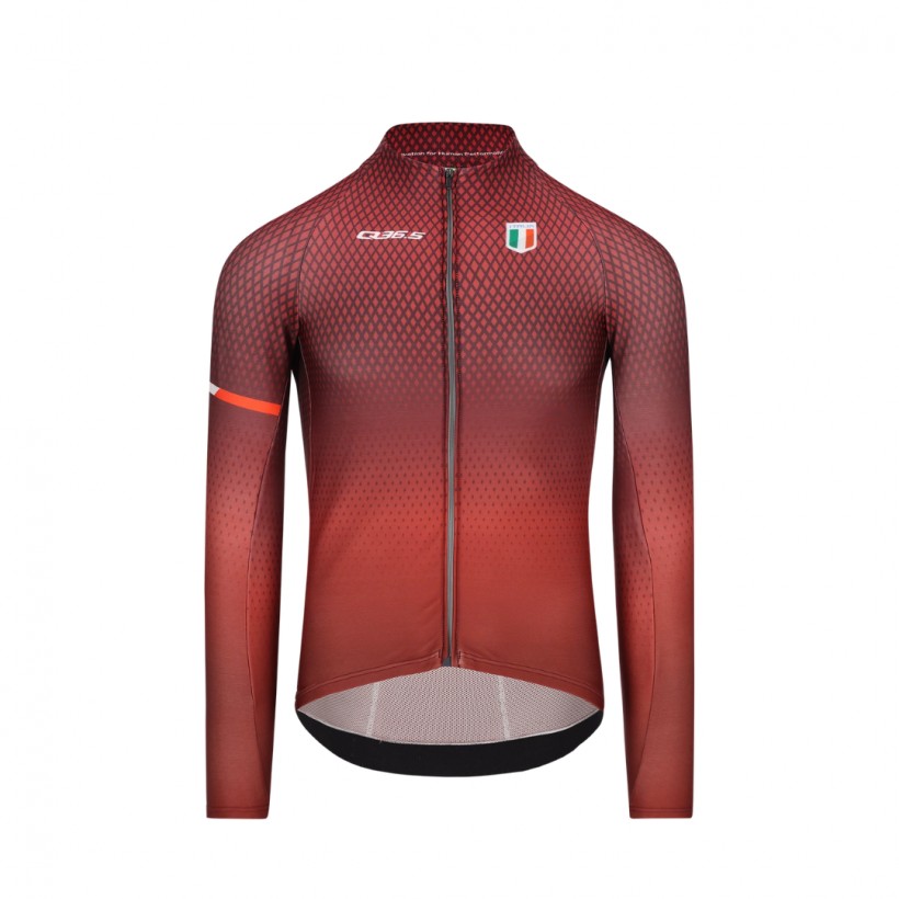 Q36.5 Gregarius Hybrid Made in Italy Langarmtrikot Rot