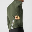 Castelli Fondo 2 FZ manga comprida militar verde Jersey