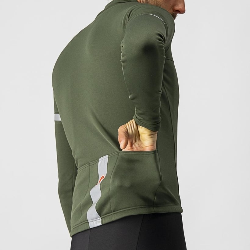 Castelli Fondo 2 FZ Long Sleeve Jersey Militair...