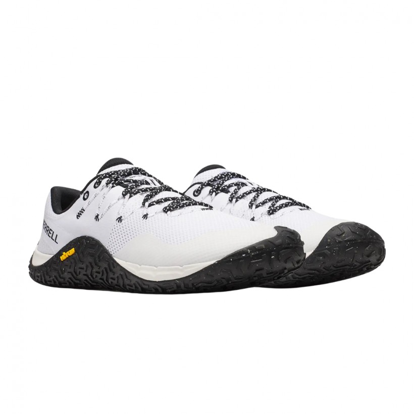 Tênis Merrell Trail Glove 7 Branco Preto SS25