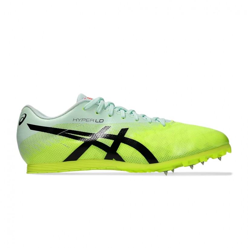 Scarpe da corsa unisex Asics Hyper LD gialle nere SS25