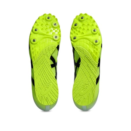 Chaussures de course unisexe Asics Hyper LD jaune noir SS25