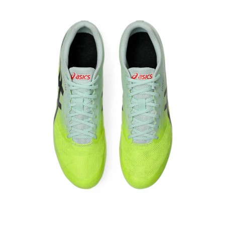 Chaussures de course unisexe Asics Hyper LD jaune noir SS25