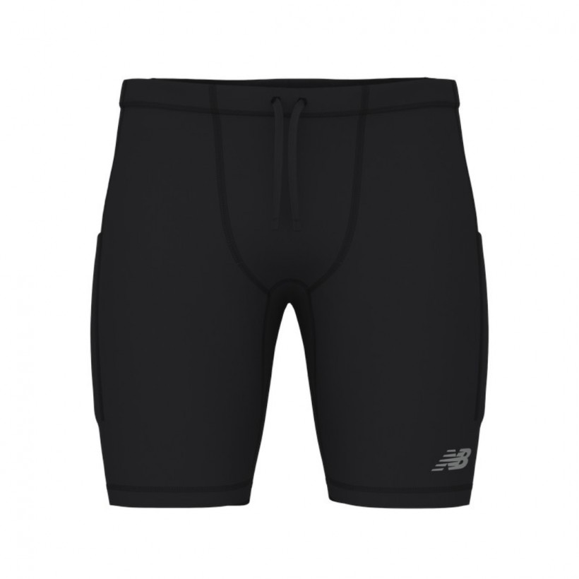 Kurze Hosen New Balance Sleek Pocket Half 9" Schwarz