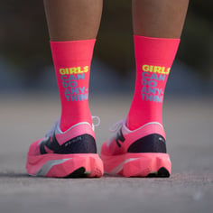 Sporcks Girls Can Do Socks Pink Blue Yellow 2