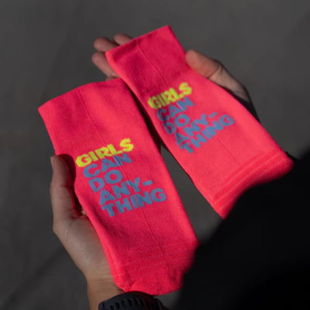 Calcetines Sporcks Girls Can Do Rosa Azul Amarillo