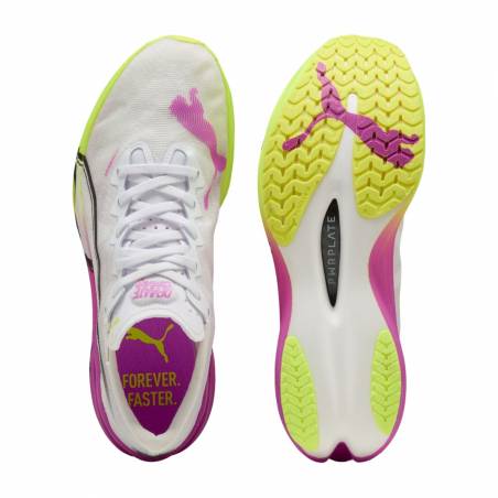 Puma Deviate Nitro Elite 3 Wit Paars SS25 Sneakers