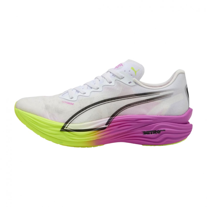 Chaussures Puma Deviate Nitro Elite 3 Blanc Violet SS25 Femme