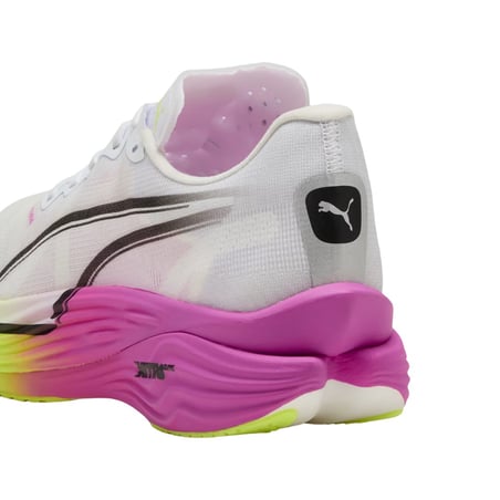 Puma Deviate Nitro Elite 3 Wit Paars SS25 Dames Sneakers