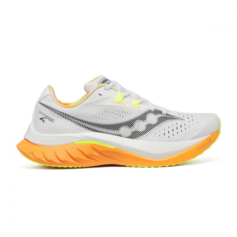 Scarpe Saucony Endorphin Speed 4 Bianco Arancione SS25