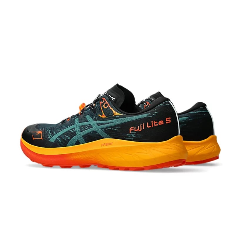 Chaussures Asics Fuji Lite 5 Vert Orange SS25