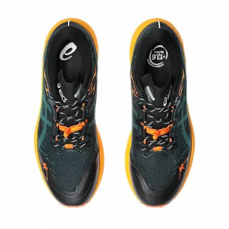 Buty Asics Fuji Lite 5 Zielono-Pomarańczowe SS25