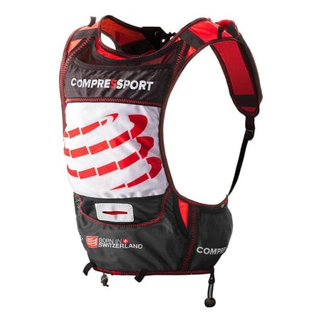 Chaleco de hidratación para mujer Compressport rojo/negro UltraRun BackPack Woman