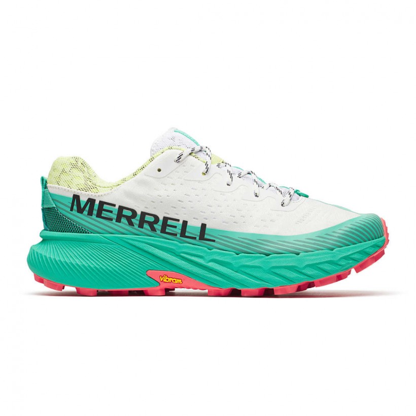 Zapatillas Merrell Agility Peak 5 Blanco Verde SS25