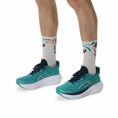 Asics Performance Run Crew Beige Socks