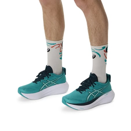 Asics Performance Run Crew Socken Beige