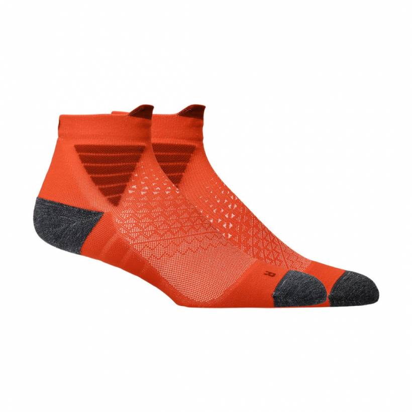 Calzini Asics Fujitrail Quarter Arancio Grigio