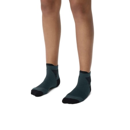 Asics Fujitrail Quarter Socken Grün Schwarz
