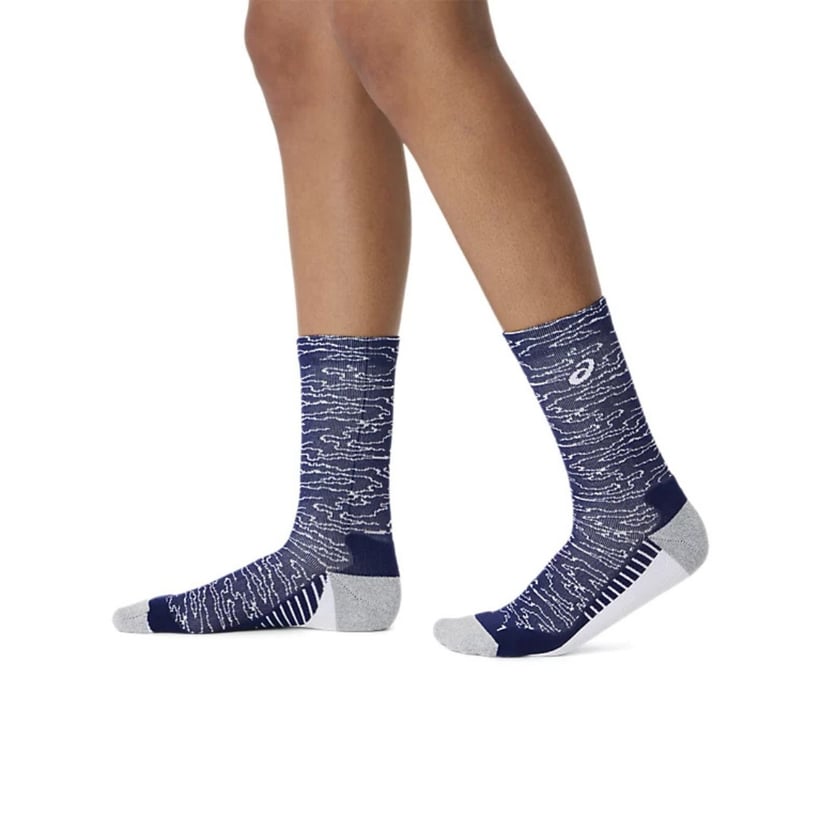 Asics Performance Run Crew Sokken Blauw Grijs