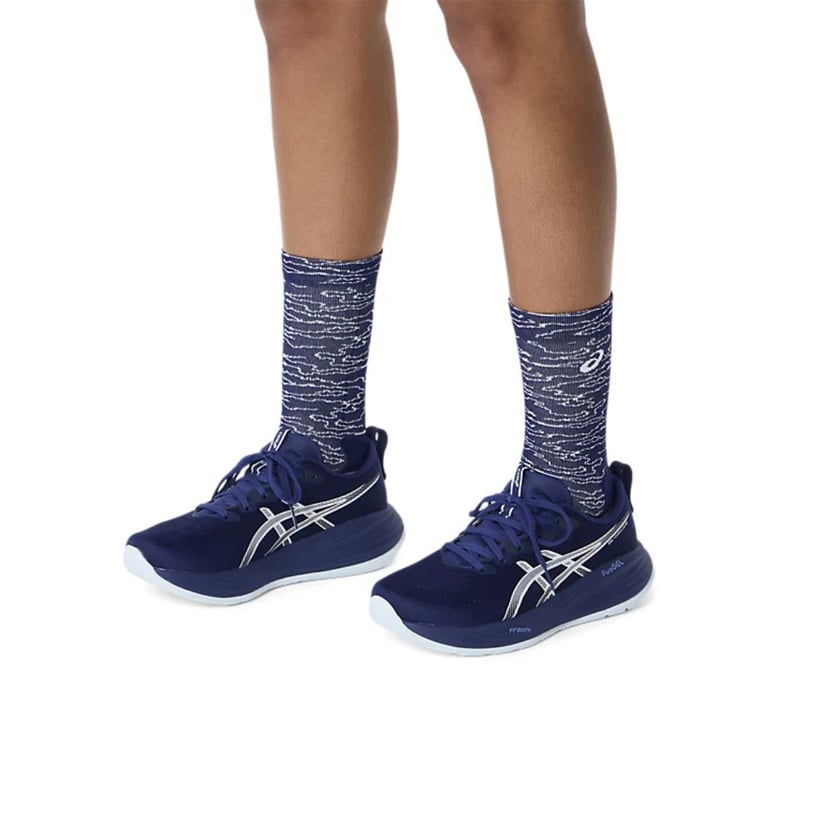 Chaussettes Asics Performance Run Crew Bleu Gris