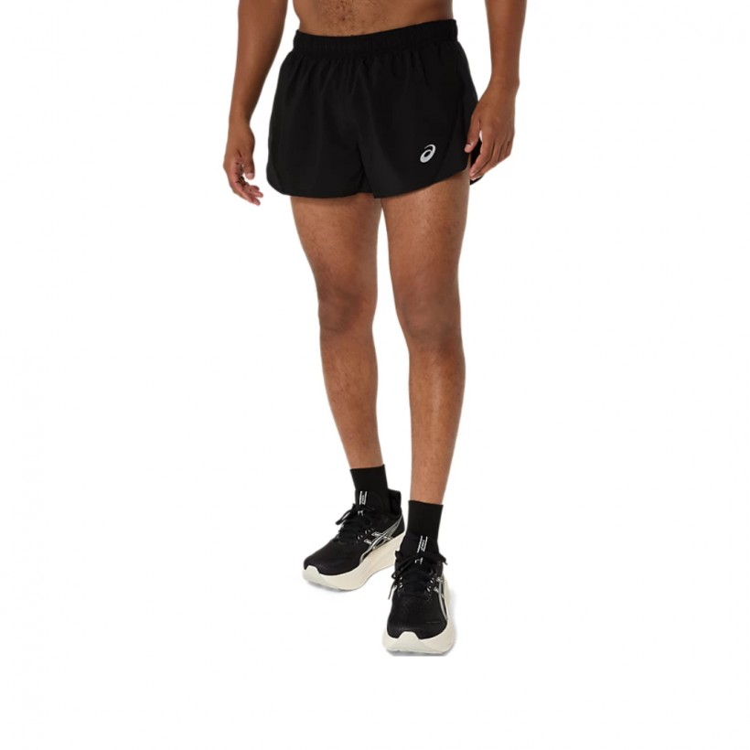 Asics Core Split Shorts Schwarz