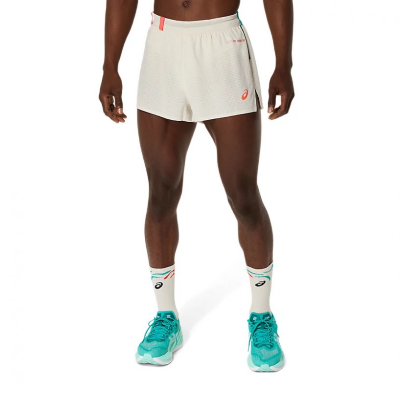 Kurze Hose Asics Limited Series Metarun Split Beige