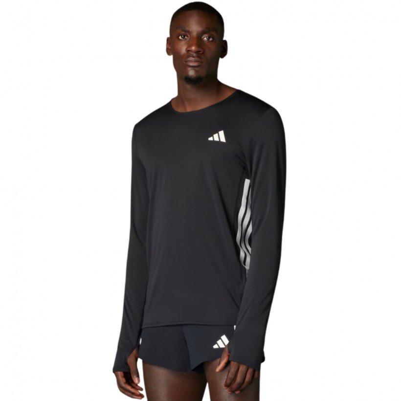 Maglia a Maniche Lunghe Adidas Adizero Nero