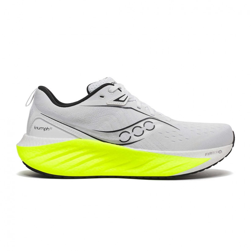 Chaussures Saucony Triumph 22 Gris Jaune SS25