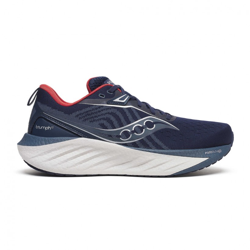 Tênis Saucony Triumph 22 Azul Vermelho SS25