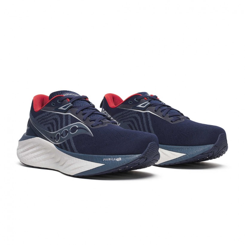 Saucony Triumph 22 Sneakers Blue Red SS25
