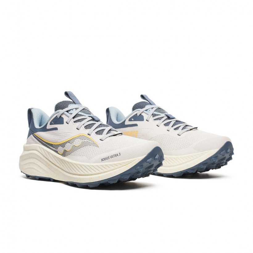 Scarpe Saucony Xodus Ultra 3 Bianco Blu SS25 Donna
