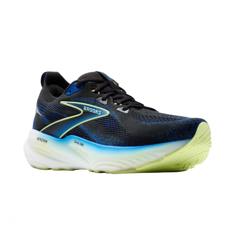 Tênis Brooks Glycerin 22 Preto Azul SS25