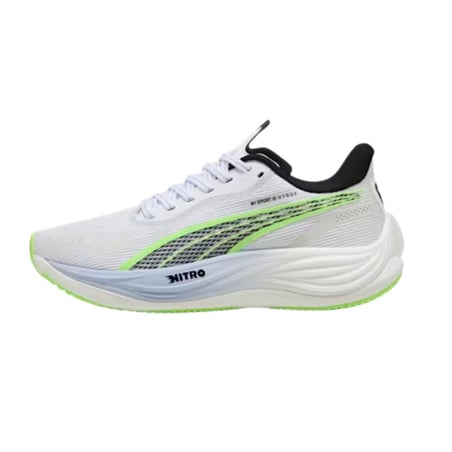 Zapatillas Puma Velocity Nitro 3 Hyrox Blanco Verde SS25 Mujer