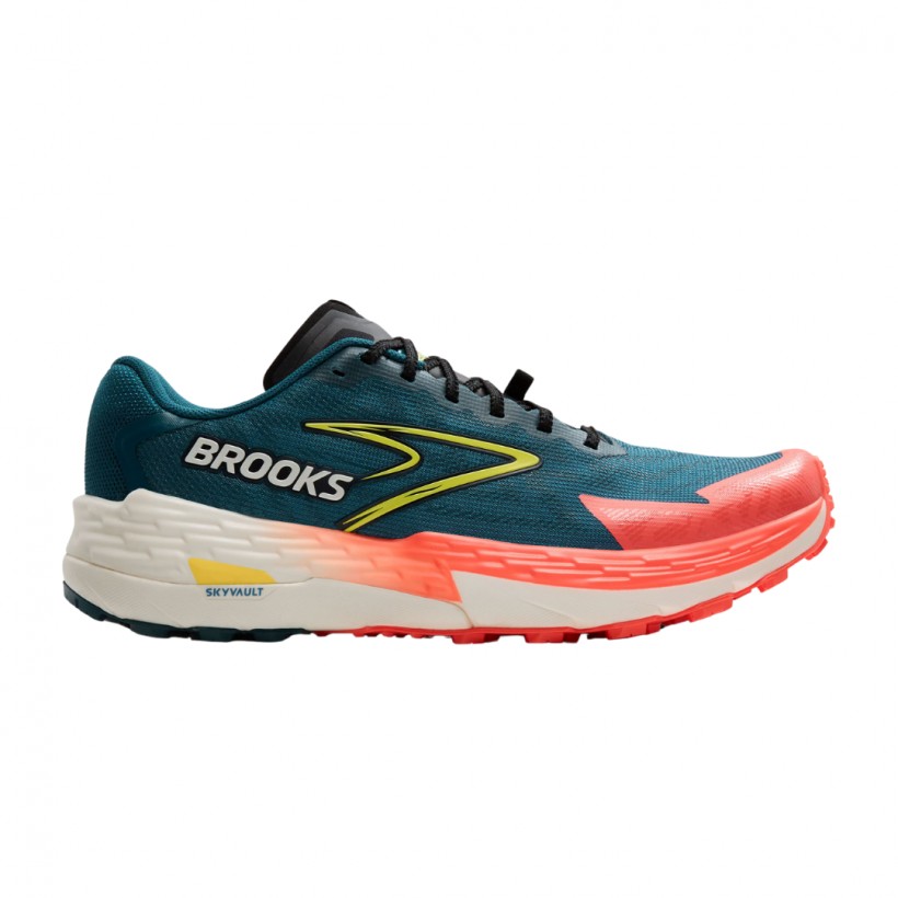 Tênis Brooks Catamount 4 Azul Vermelho SS25