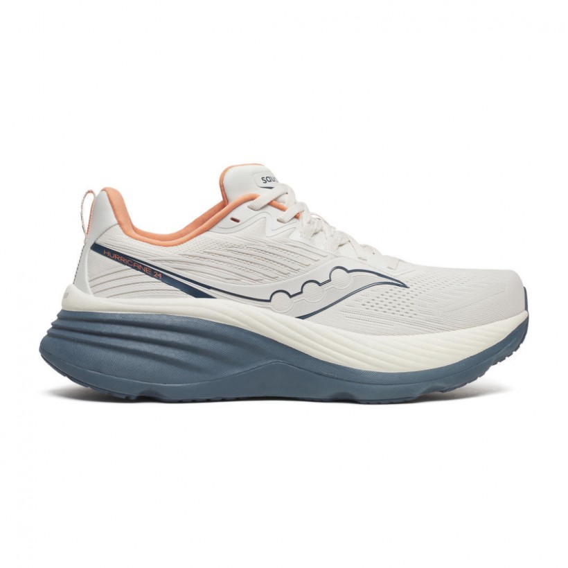 Saucony Hurricane 24 Schuhe Vanilla Blau SS25
