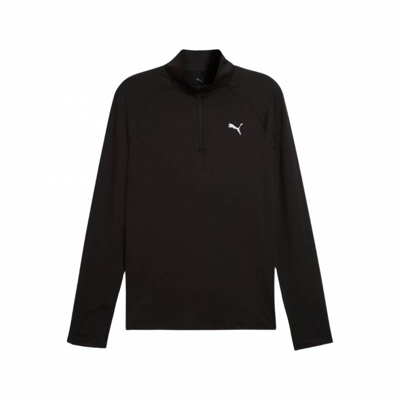 Puma Velocity Cloudspun T-shirt met lange mouwen, zwart