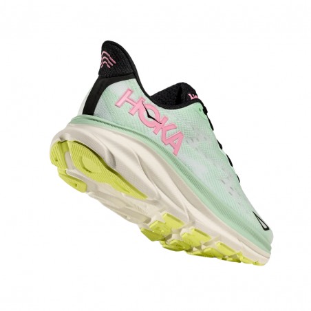 Hoka Clifton 9 Schuhe Grün Rosa SS25 Damen