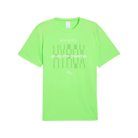 Puma x Hyrox TAD Groen T-shirt met korte mouwen