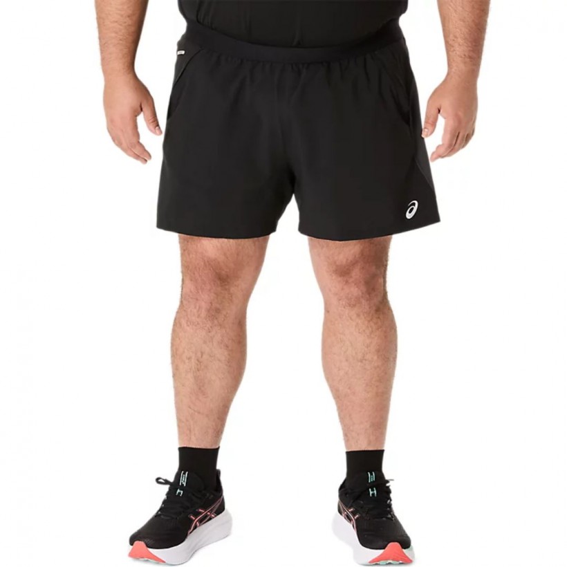 Pantaloncino Asics Road 5in Nero