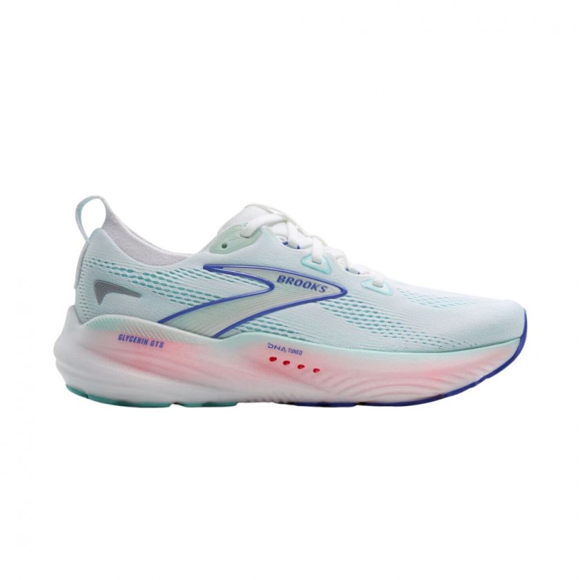 Zapatillas Brooks Glycerin GTS 22 Azul Rosa SS25 Mujer