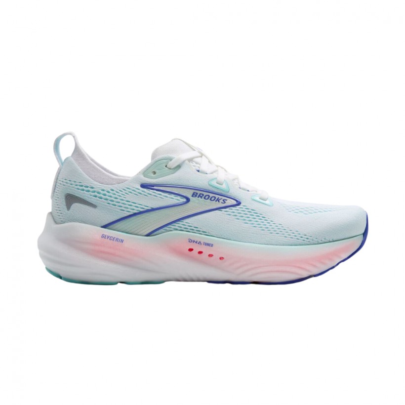 Chaussures Brooks Glycerin 22 Bleu Rose SS25 Femme