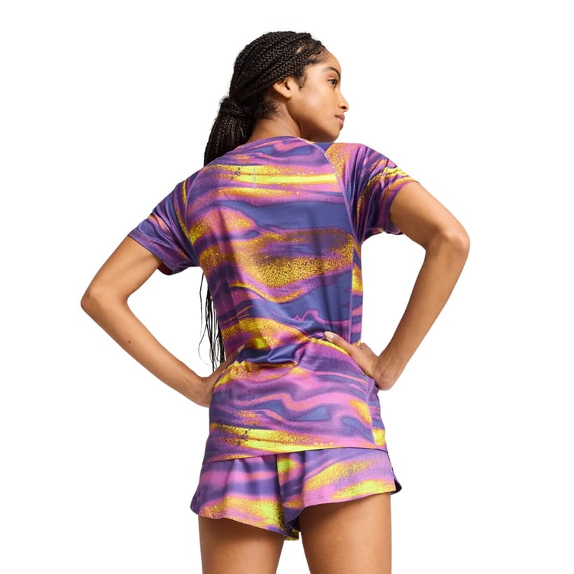 Camiseta Puma Velocity All-Over Print Morado...