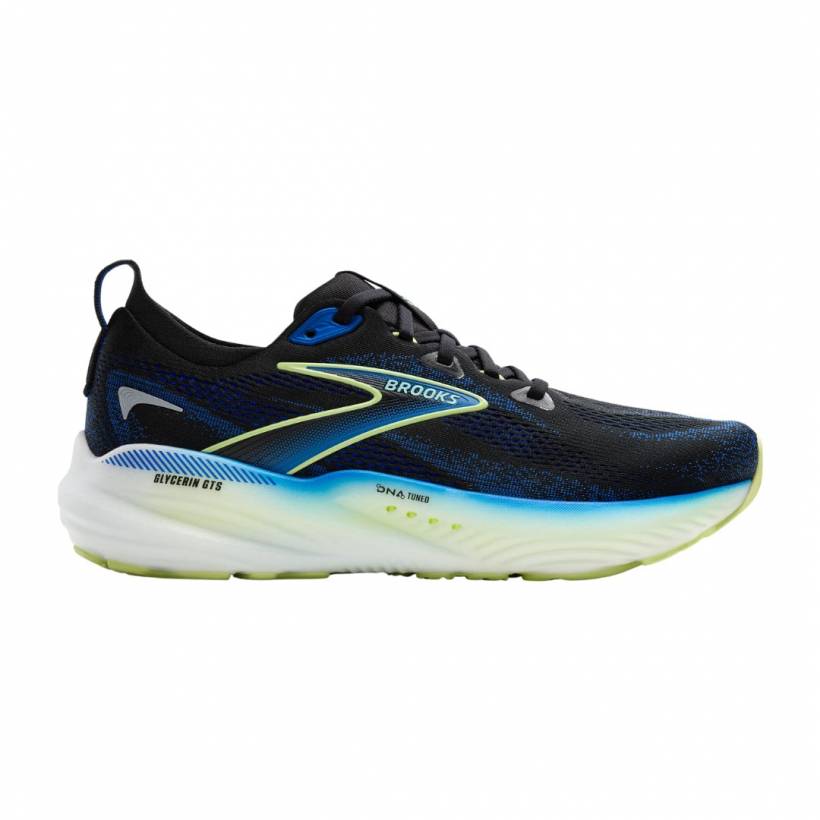 Brooks Glycerin GTS 22 Zwart Blauw SS25 Sneakers