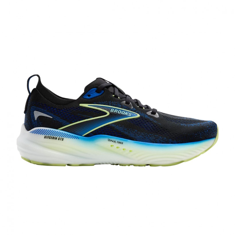 Zapatillas Brooks Glycerin GTS 22 Negro Azul SS25