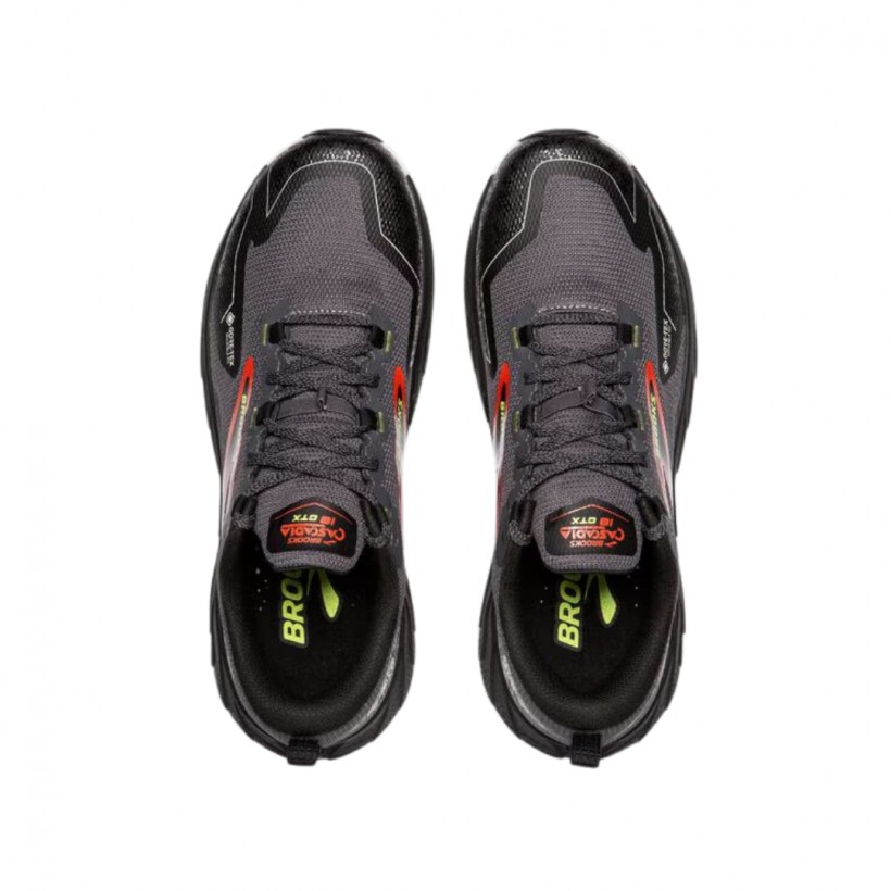 Scarpe Brooks Cascadia 18 GTX Nero Rosso SS25